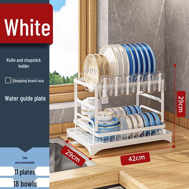 

Hongfu Japanese-Style Double-Layer Kitchen Dish Drying Rack