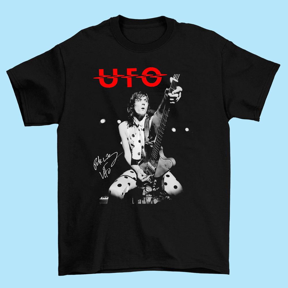 Питер Уэй UFO Band Концертная футболка с автографом Унисекс Все размеры от S до 5XL Унисекс Футболка XXXXL