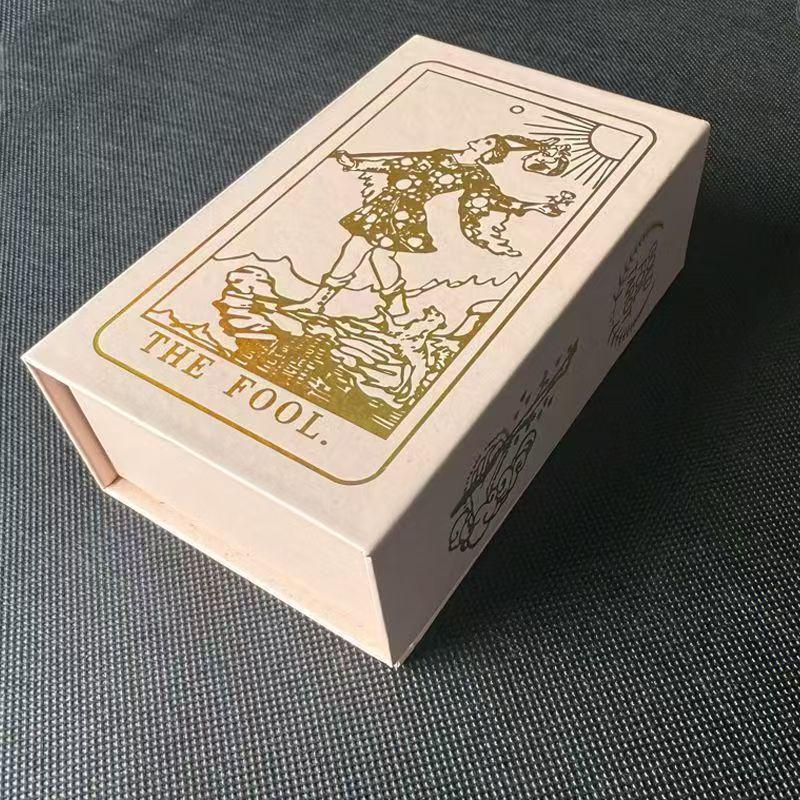 Genuine Weite Gold Foil PET Tarot Deck - Full Set Printed Tarot Board Game Cards