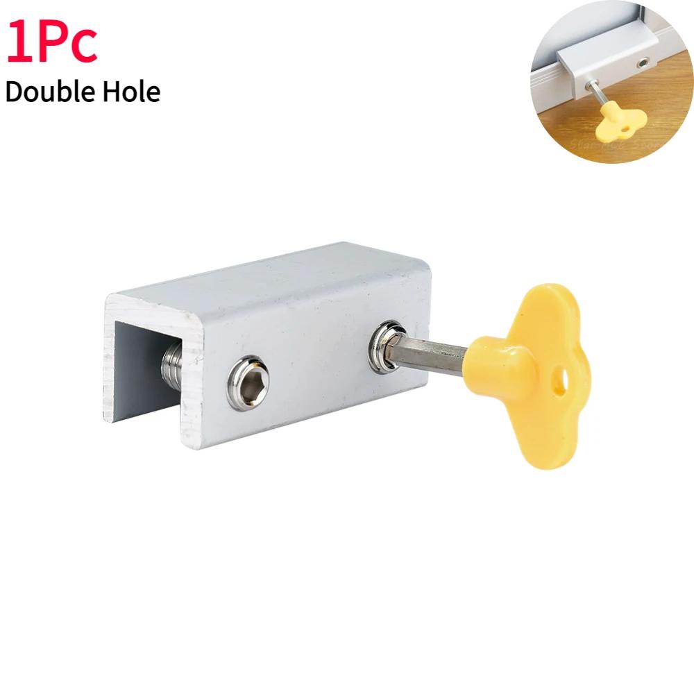 1-10Pcs Window Lock Security Lock Limit Sliding Door Windows Restrictor Child Safety Anti-theft Door Stopper Home Improvement