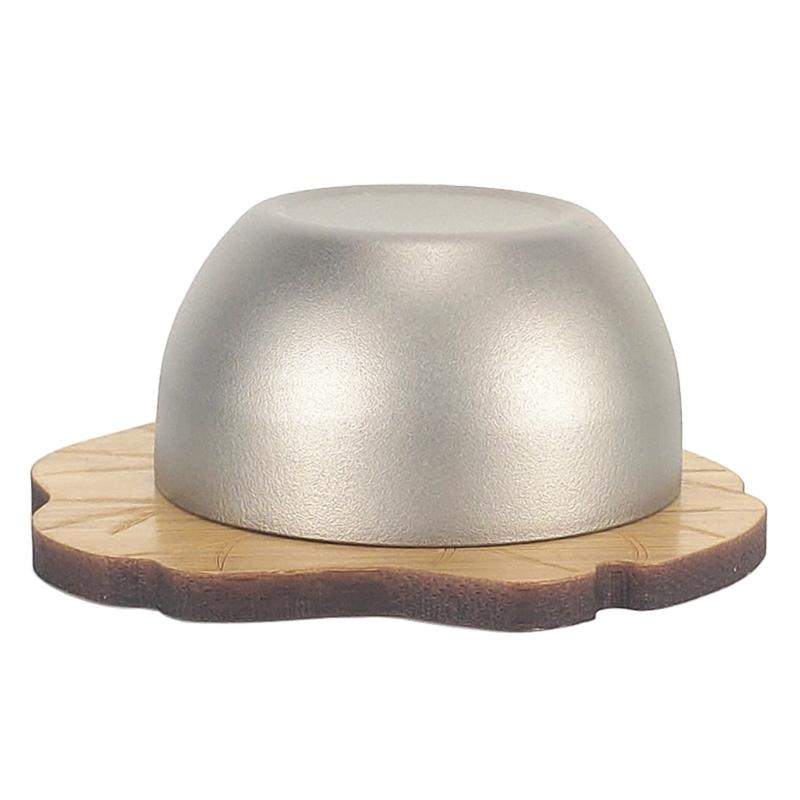Lightweight for Titanium Cup Outdoor Camping Portable Coffee Cup Double Layer Te