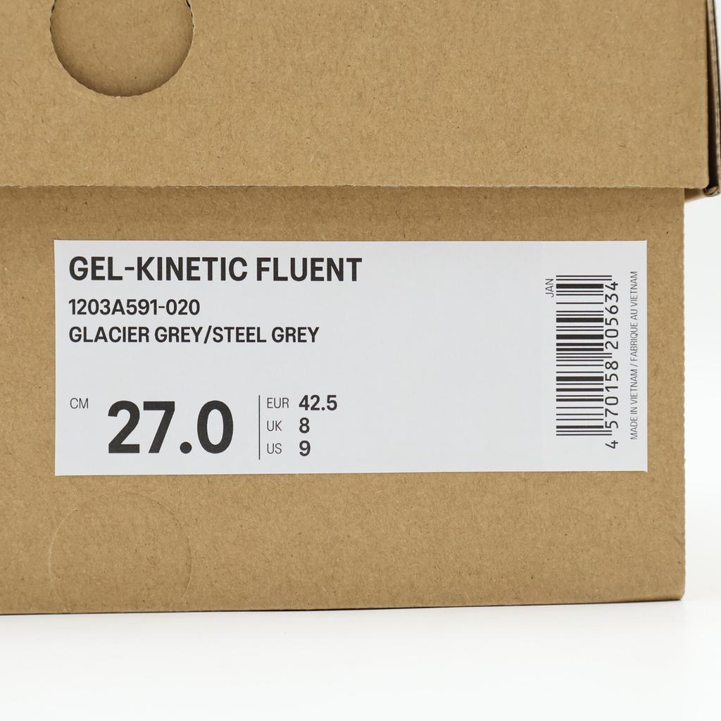 1203A591-020 Asics Gel-Kinetic Fluent Glacier Grey Steel Grey (Men's)