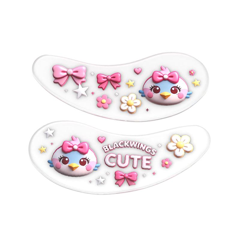 

Blackwings 1pair/6pairs of silicone eye patches are suitable for dark circles and puffy, reusable female cooling gel eye mask.