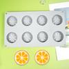 Silicone 8 Cavity Fruit Shape Mousse Cake Mold Set High Temperatures Resistant Dessert Mould Practical Baking Tool