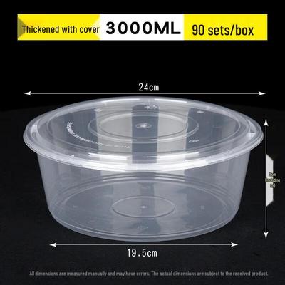 Disposable Plastic Food Container Set with Lids