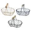 Draht Eierkorb Retro Rustikaler Eisen Aufbewahrungskorb für Bauernhaus Tischplatte Zuhause