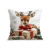Christmas Reindeer Pillowcase Cushion Throw Pillow Cover Sofa Chair Bed Cushion Cover Pillowslip Home Decor