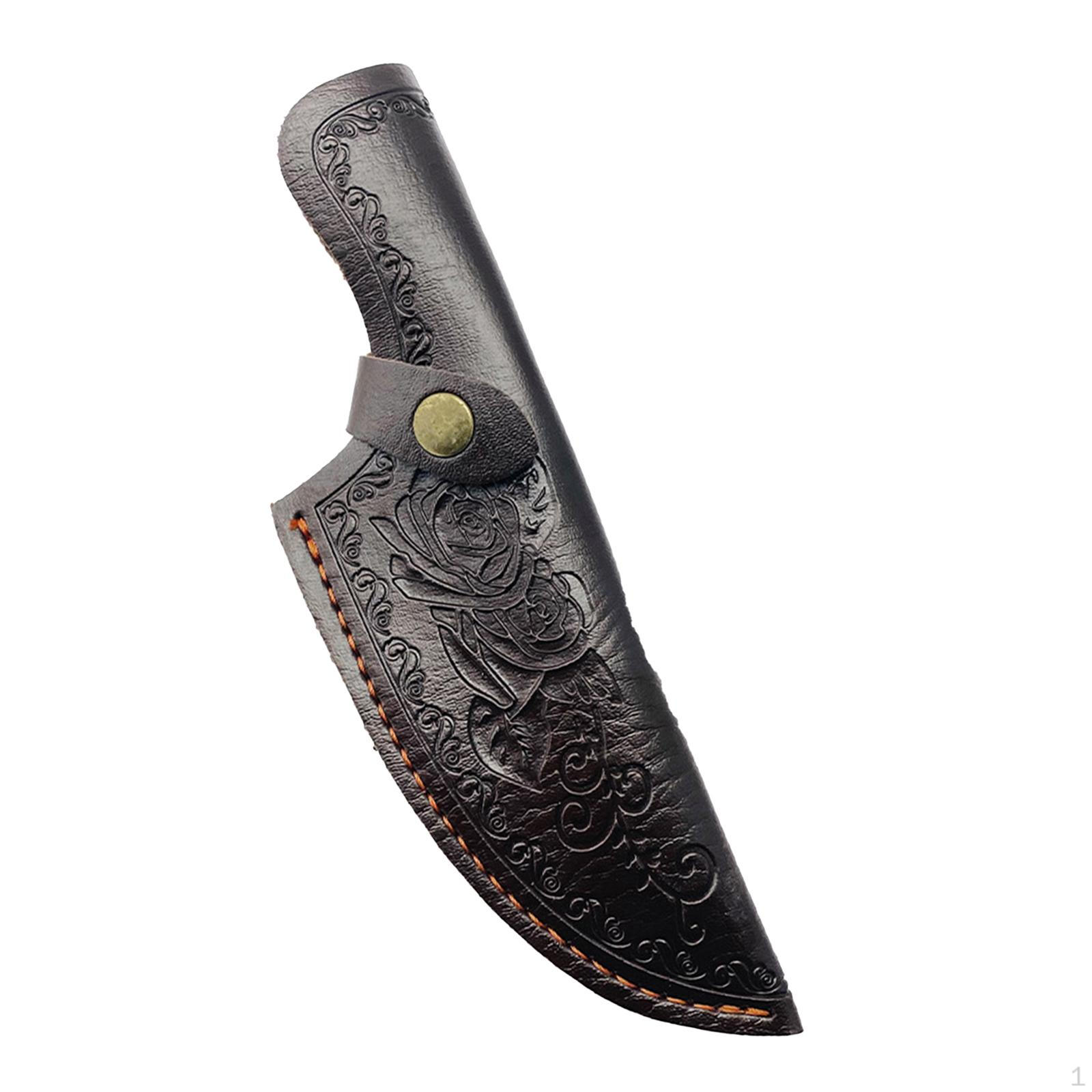 

Шкіряний чохол для ножа - Компактний і портативний тримач для пригод на природі B