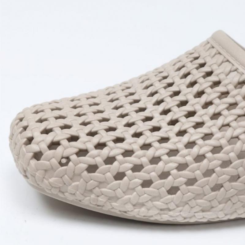 Melting Brown Women Summer Slippers Low Heels Office Mules