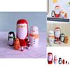 Charming Wooden Santa Claus Nesting Doll Set 6 Layers Of Festive Home Decor And Gifts For The Holidays