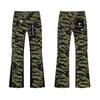 Valabasas Stil '' Retro Distressed Gewaschene Stretch Schlagjeans Herren Damen Streetwear Freizeit Hosen