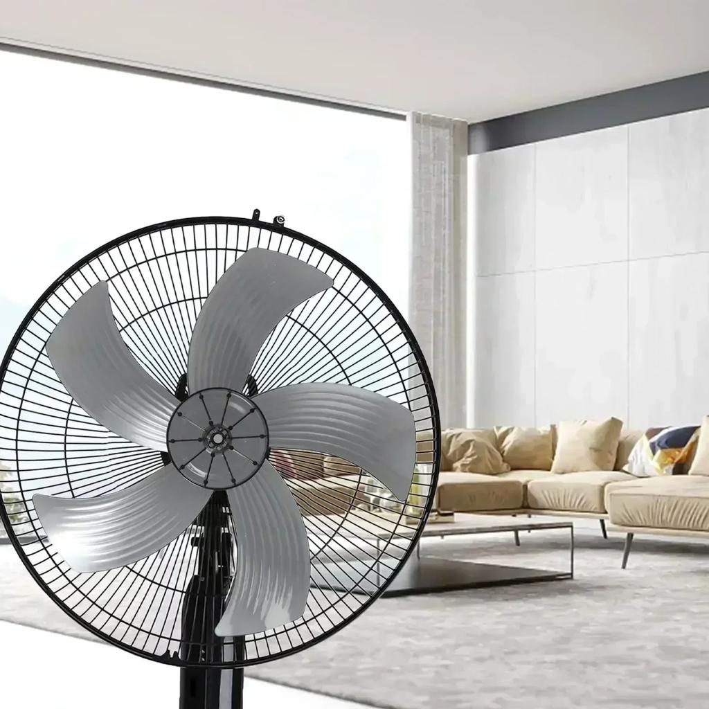 Fan Blade With Nut Cover 14 Inch Fan Blade Home Use Household Desk Fan Accessories High Temperature Resistance