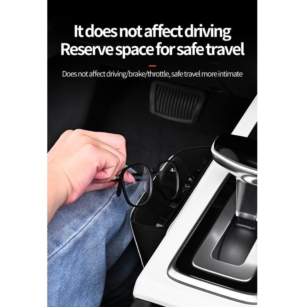 Self Adhesive Car Adhesive Storage Box Pocket Bags Cards Phone Key Sticky Pouch Daily Commute