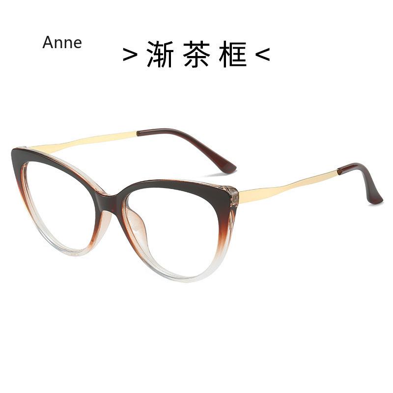 TR90 Anti Blue Light Blocking Glasses Frame Women Luxury Designer Retro Eyeglasses Ladies Optical Frame  Trend gafas
