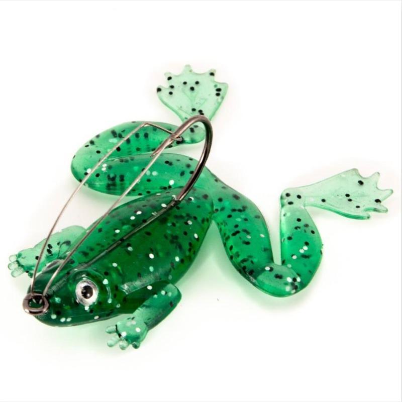 10pcs Rubber Frog Soft Fishing Lures CrankBait Tackle 6cm Frogs Fishing Lures Baits