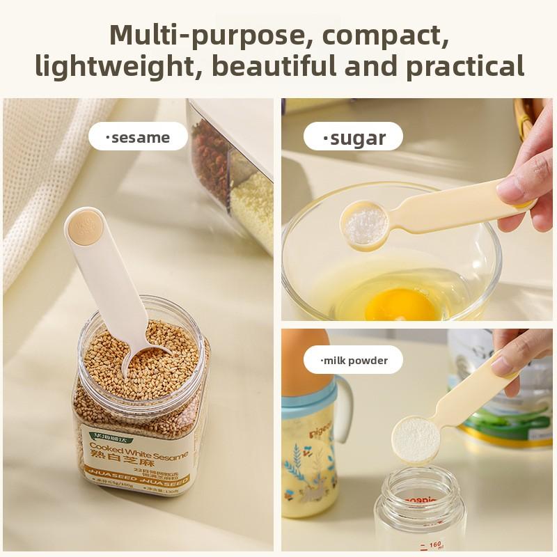 Well-prepared Helper Multi-functional Measuring Spoon Food-grade Plastic Salt Spoon Sugar Spoon Baking Seasoning Quantitative Spoon Weighing Spoon