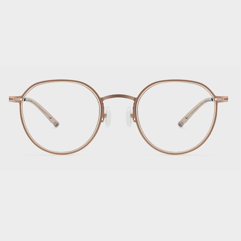 NeoRetro B5153 C2 Rose Gold Blue Light Blocking Glasses