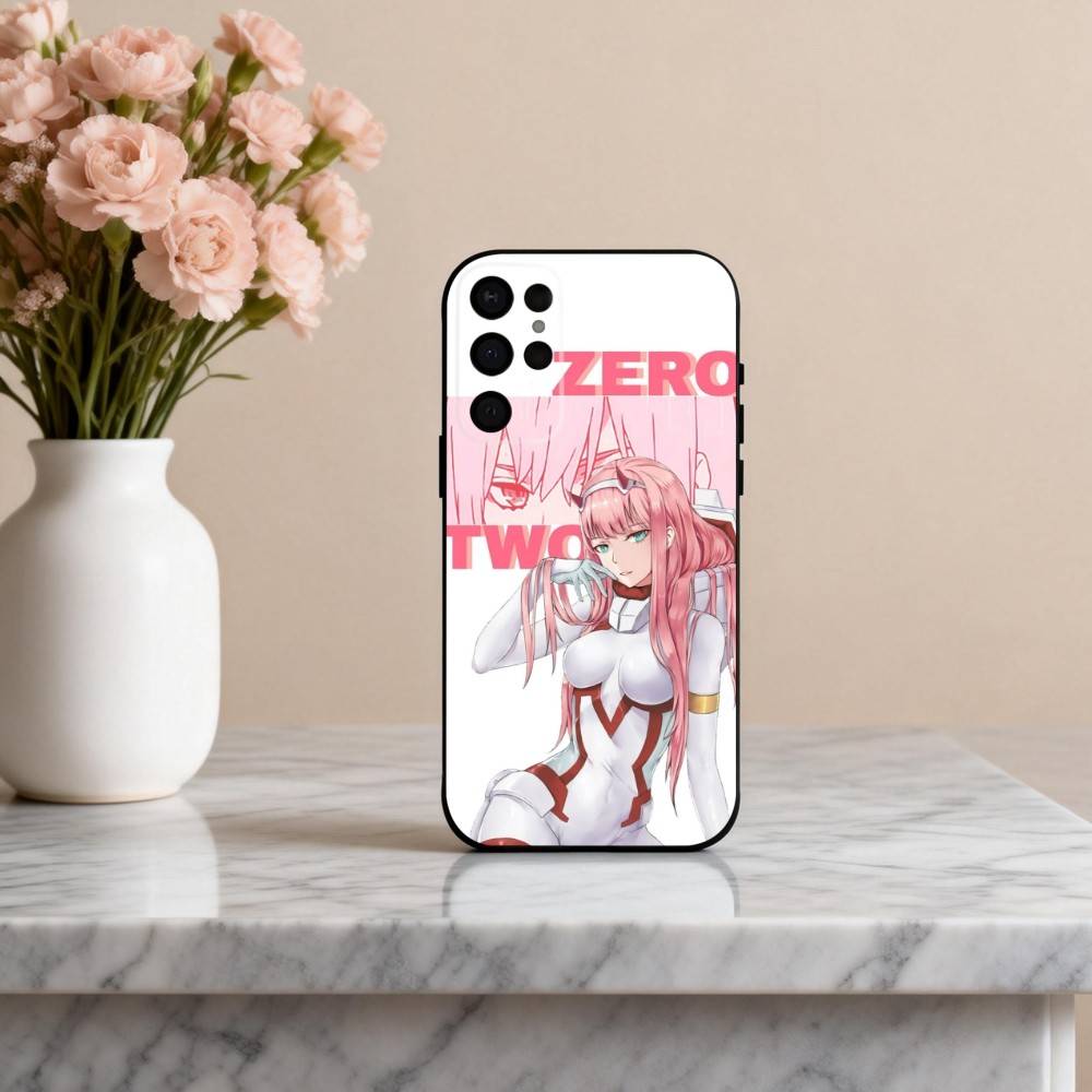 D-Darling in The F-Franxx Z-Zero Two Phone Case For Samsung S25,24,23,22,30,21,10,9,Ultra,Plus,Lite,FE,4,5 G Soft Black Case
