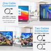 Monitor Portatile da 11,6 Pollici 768P Pannello IPS USB-C Compatibile HDMI Display da Viaggio Foro per Staffa VESA per PC Laptop Xbox Switch