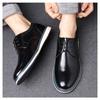 Plus Size Classic Oxfords Retro Dress Shoes Casual Business Social Comfortable N Slip Fashi Lace-Up Leather Shoes Male