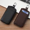 Nouveau Porte-clés en Cuir Hommes Femmes Organisateur de Porte-clés Pochette Grande Capacité Portefeuille pour Clé de Voiture Étui à Clés de Concierge Mini Sac à Cartes