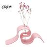 Indoor Flower Display 3D Printed Dried Stand, Curved Ribbon Vase, Decorative Holder, Plant Holder Artificial Rack for Bedroom Living Room Decor