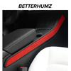 Betterhumz For Tesla Model 3 Model Y Gear Shift Side Trim Strip Made of Alcantara Wrap Console Sticker Interior Deco Accessories