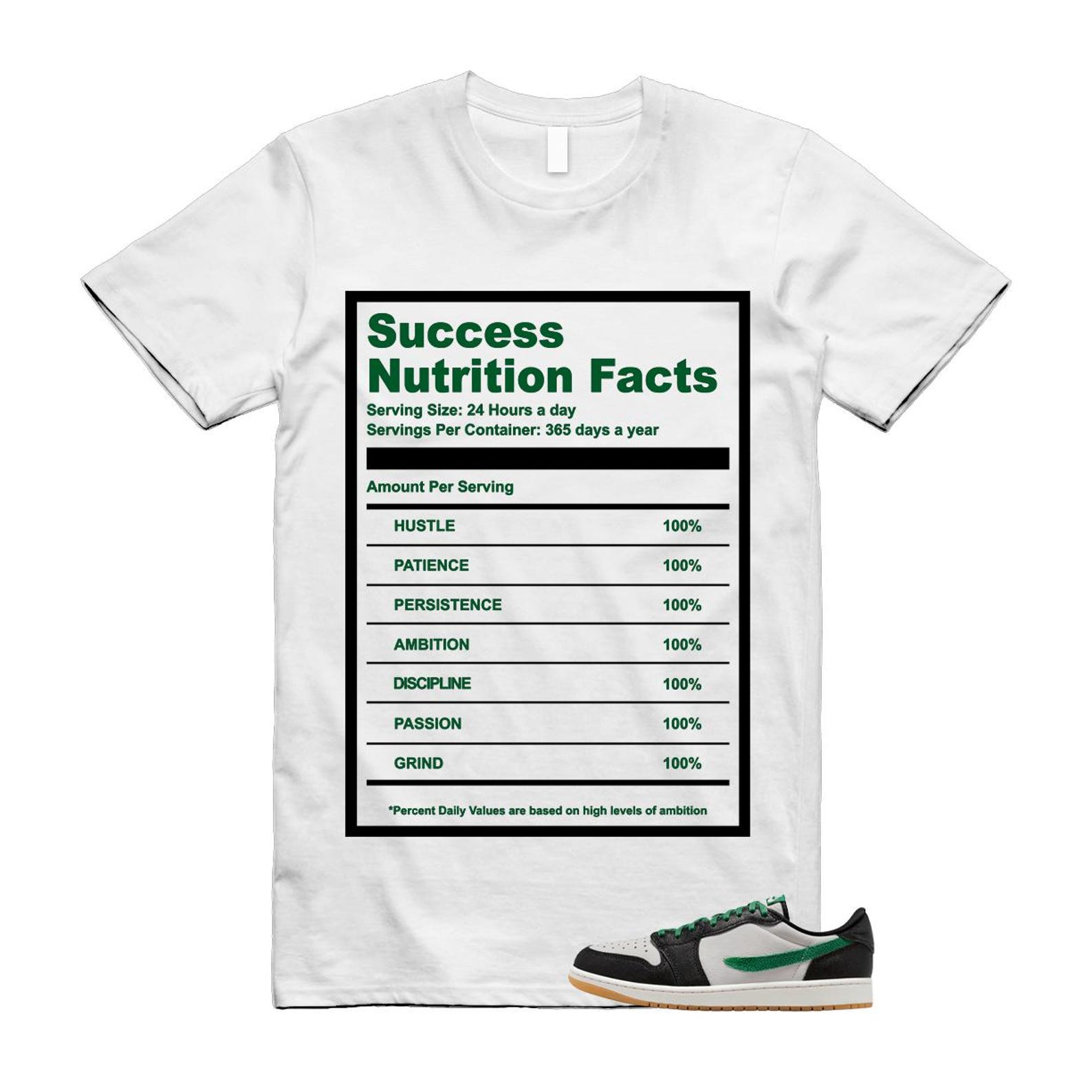 1 Phantom Pine Green White Black Low OG T Shirt Match SUCC 3XL