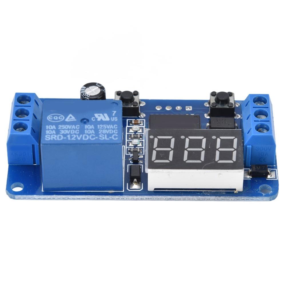Módulo de Relé Temporizador de 12V con Pantalla LED Módulo de Relé con Pantalla LED Proyectos Electrónicos