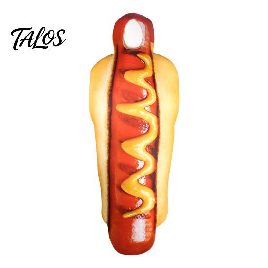 Hooded Food Costume Adults Fast Costume, Unisex Hot Dog Hamburger French Fries Cosplay Dress Up Outfit for Halloween Holiday Party