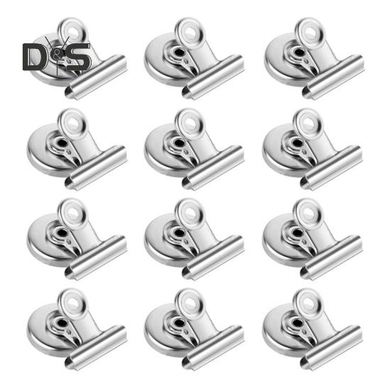 

12 шт. магнитные зажимы универсальные магниты для досок удобные магниты на холодильник для фотографий календари ключи серебряный