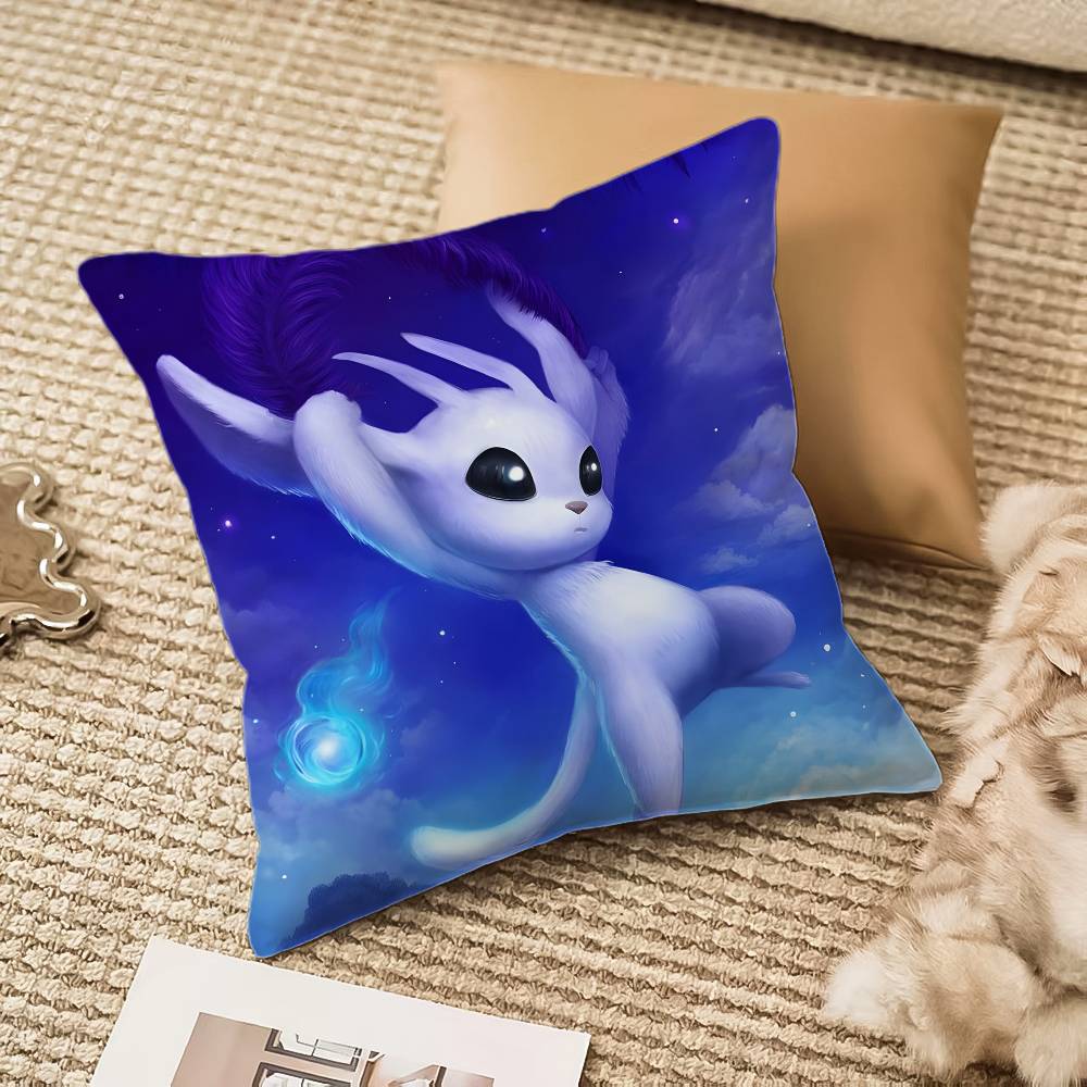 Ori And The Blind Forest Pillow Case Anti-dustmite Invisible Zipper Sofa Bed