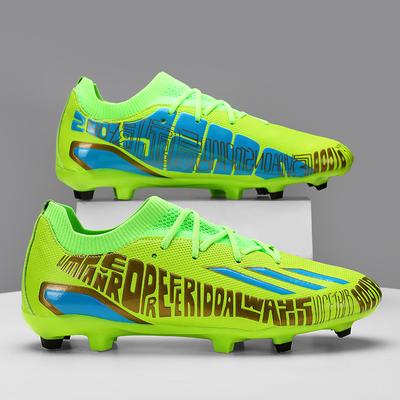 Foreign Trade New Youth Football Shoes Large Size Long Nails Artificial Grass Anti-skid Training Shoes Jinjiang Sneakers