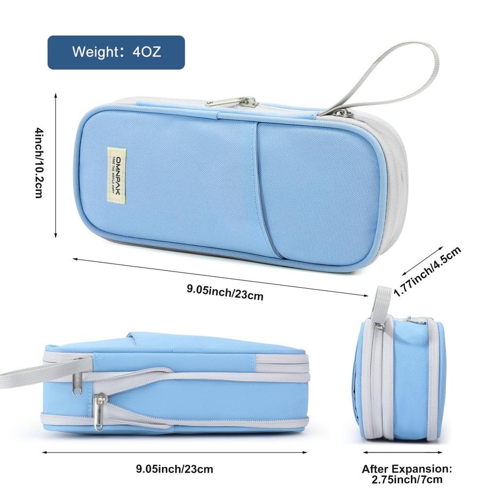 Omnpak Large Capacity Pencil Standing Pencil Simple and Suitable for Junior High and Elementary School and Boys and Pencil Pencil Fountain Eraser