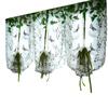 Flower Window Rural Bedroom Decor Sheer  Drape Curtain Embroidered Butterfly Home Product AVE