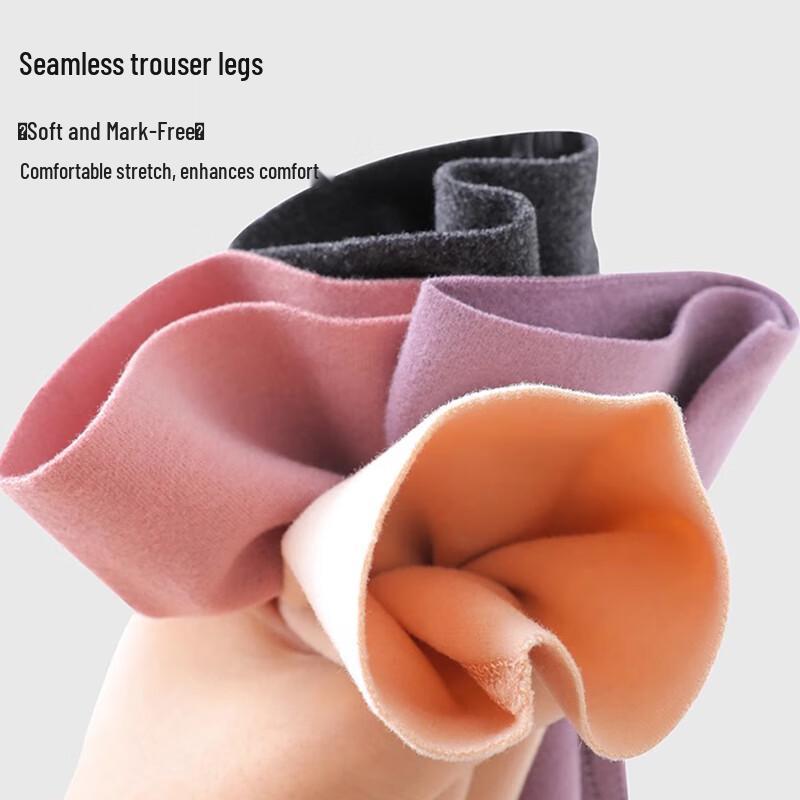 Langsha Women's De-Velvet High-Waist Thermal Leggings