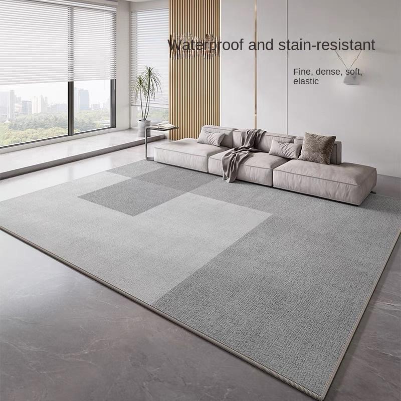 

Гостиная Большая площадь Кристалл Бархатный ковер Минималистский серый спальня Декор Коврик Балкон Удобный Мягкий Гардероб Ковер 400mmx600mm