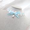 Bowknot Lace Collar Maid Choker Lace Alloy Material Perfect Gift for Cosplayer