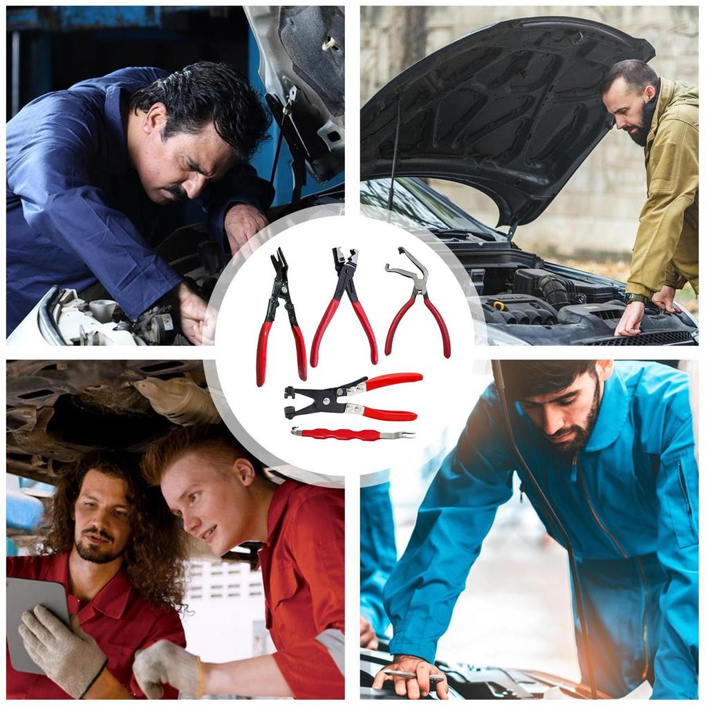 Car Connector Removal Tool 5-Piece Auto Repair Tools Automotive Electrical Connector Tool for Truck Suv Trailer Rv Sedan Garage