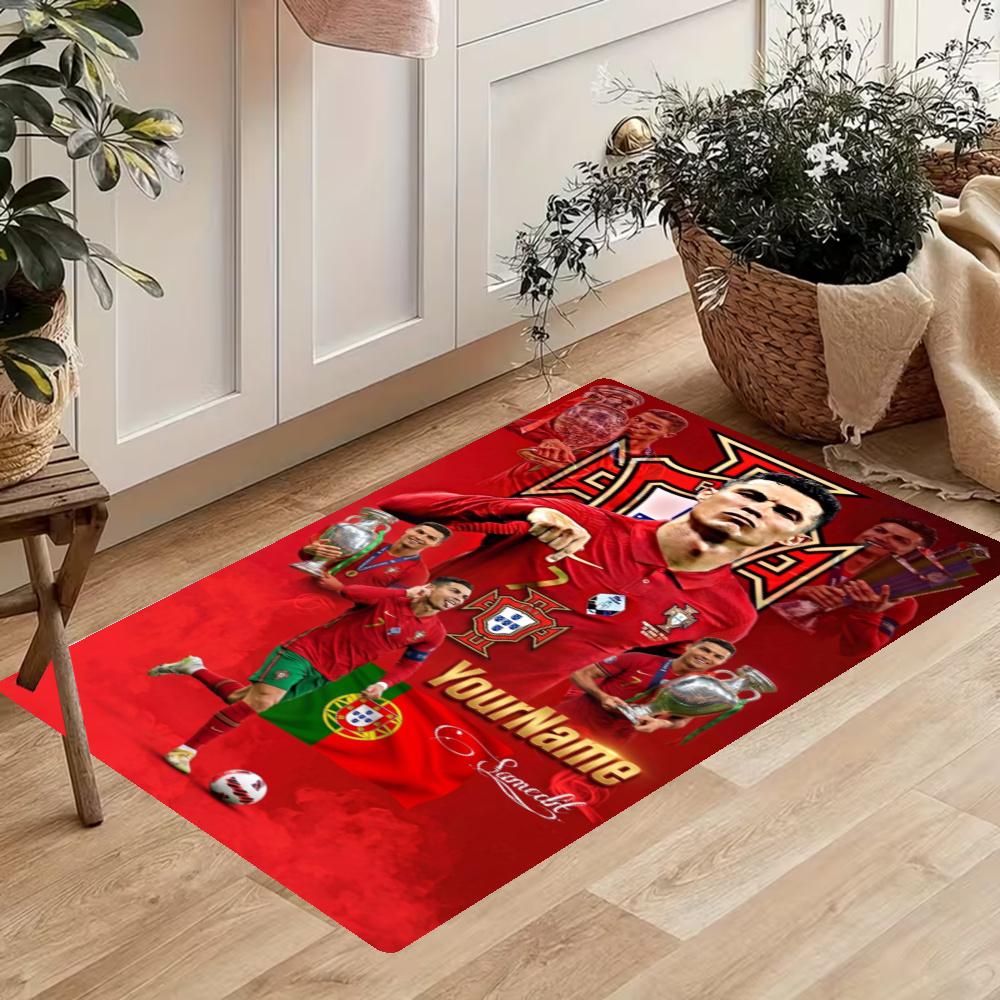 Cristiano Ronaldo Customize Your Name Kitchen Rug Runner Rug Laundry Mat Hallway Entryway The Best Gift Choice