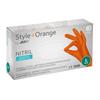 Ampri Style Orange Nitrile Gloves 100 Pieces