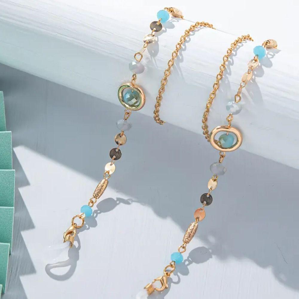 Ocean Blue Glasses Straps Anti-Slip Sunglass Lanyard Straps Glasses Hanging Chain Sunglass
