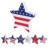 6 Pcs 4th of July Wooden Star Signs Vintage Star
