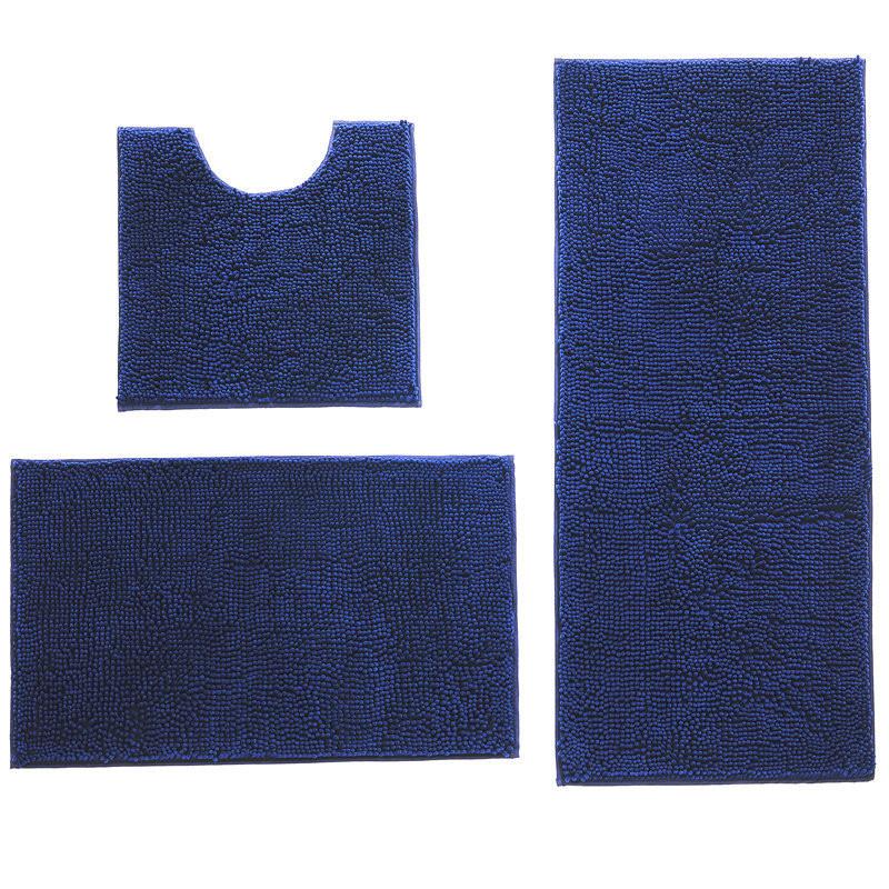 Mat Fashion Wool Comfortable Simple Toilet Bathroom Absorbent Set Threepiece