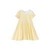 DESA Girls' Summer Bowknot Faux Two-Piece Dress