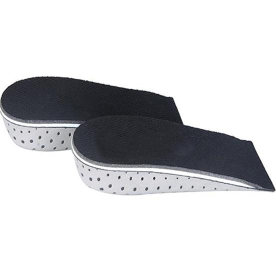 

1 пара унисекс 2,3-4,3 см пены с эффектом памяти, увеличивающие высоту, вставки для половины обуви 4.3 cm черный серый