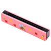 New 16 Holes Wooden Harmonica Melodic Colorful Painted Melodica Cute Cartoon Children Musical Instrument Beginners