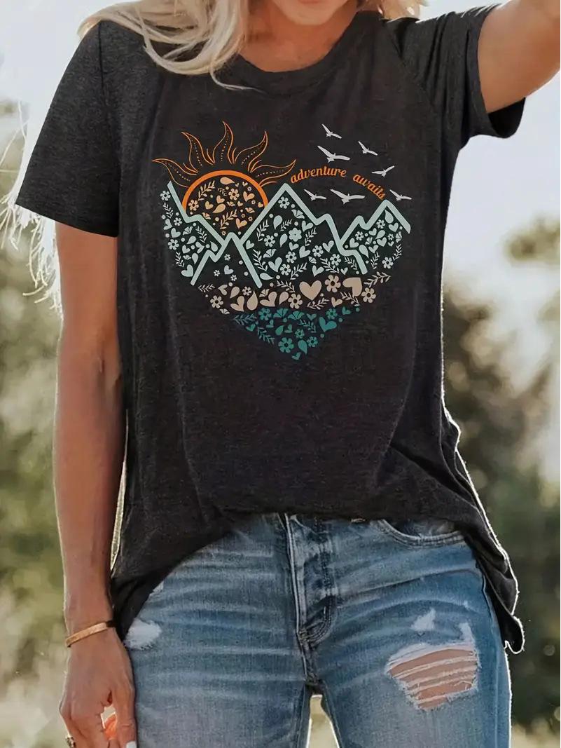 

Женский топ с коротким рукавом темно-серого цвета в европейском и американском стиле Large