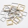 20pcs Gold Color Stainless Steel Square Frame Charms Pendants for Earrings Necklace DIY Jewelry Making Accessories Supplies