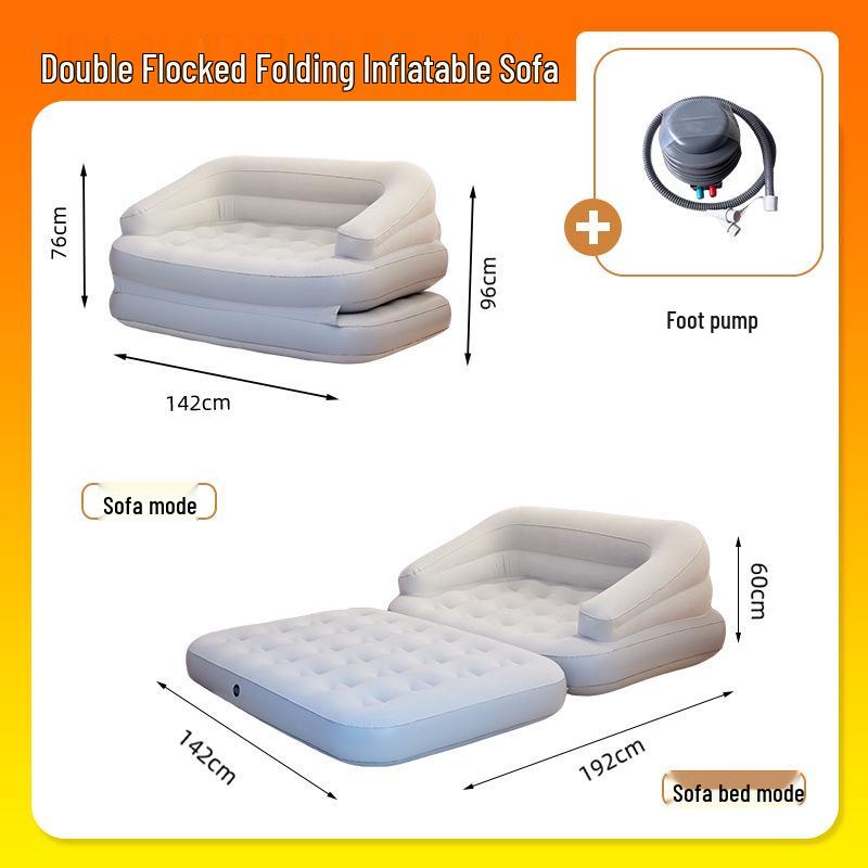 Canapé-lit Gonflable Portable d'Extérieur et Coussin d'Air de Camping